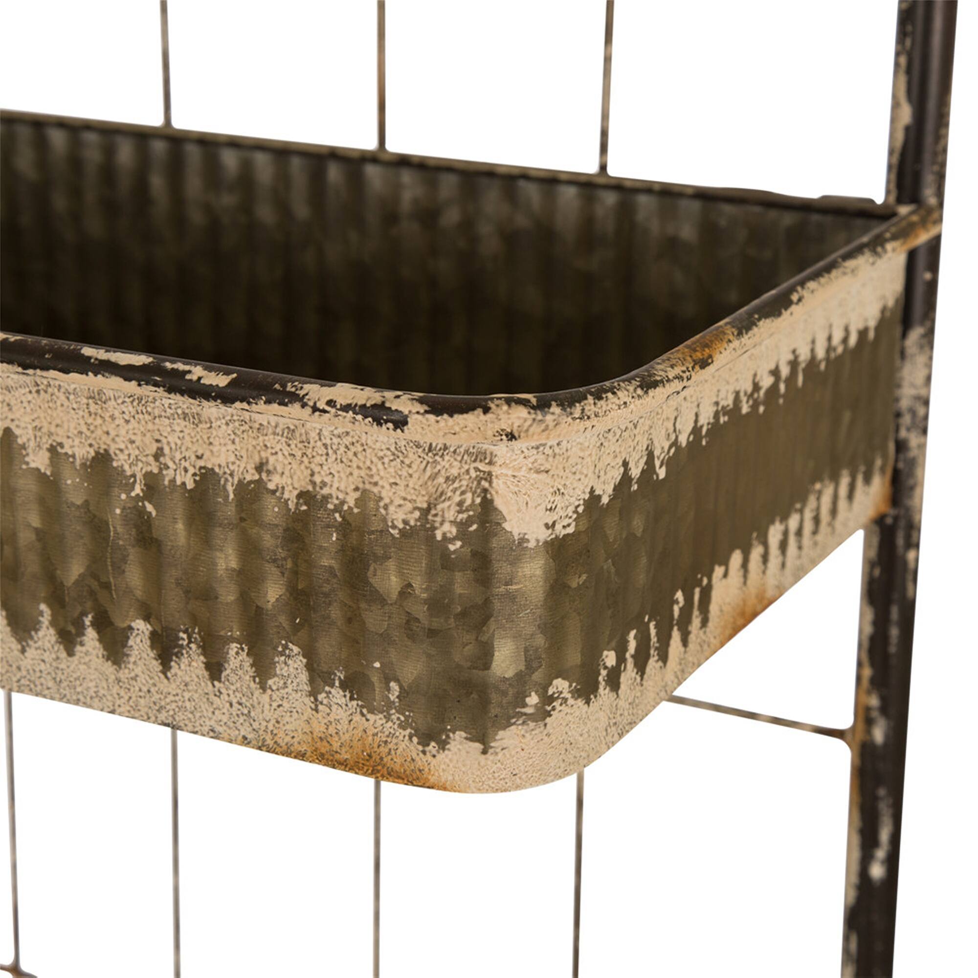 Glitzhome® 68" Farmhouse Metal Planter Stand